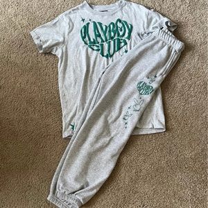 Playboy Sweatpants and shirt set